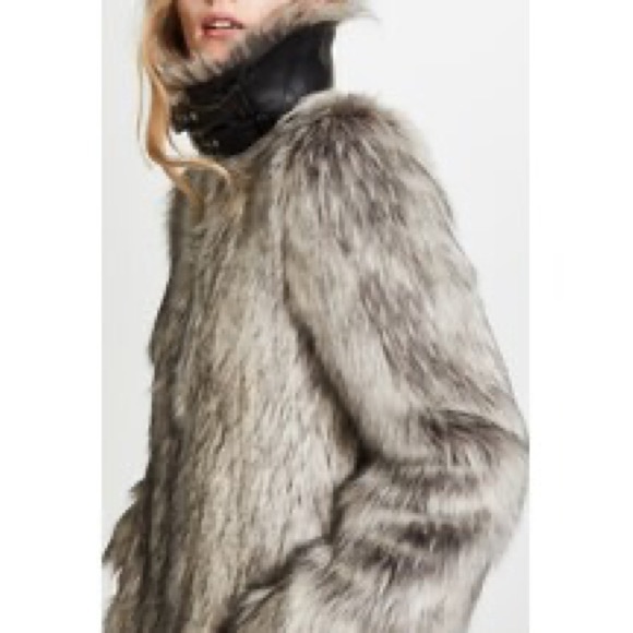 Helmut Lang Faux Fur Coat Size Medium NWOT - Picture 3 of 7